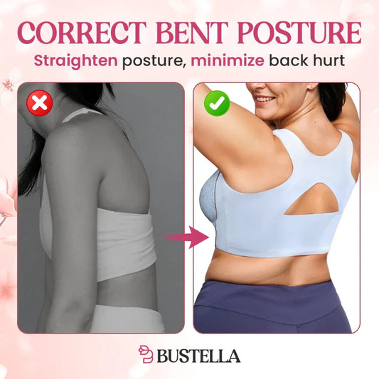 PACK OF 3: Bustella Button-Up Comfy Shaping Posture Corrector Bra.