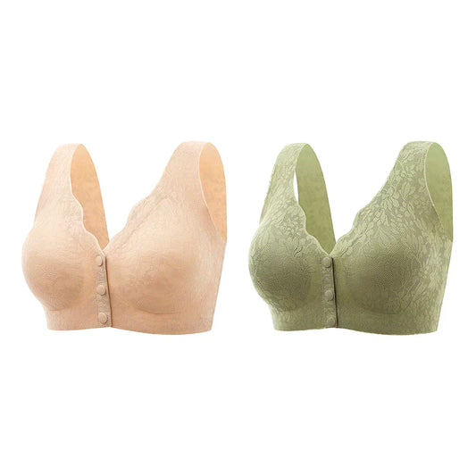 PACK OF 3 Front button Buckle Sleep Bras
