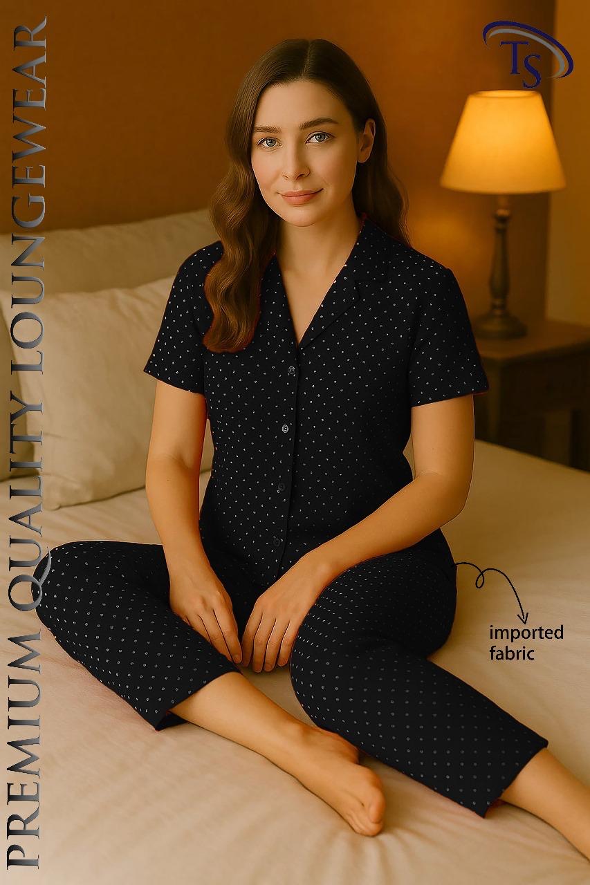 BLS Cotton Night Dress Polka Fest