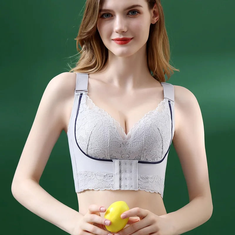 3 Front button back button flab bra