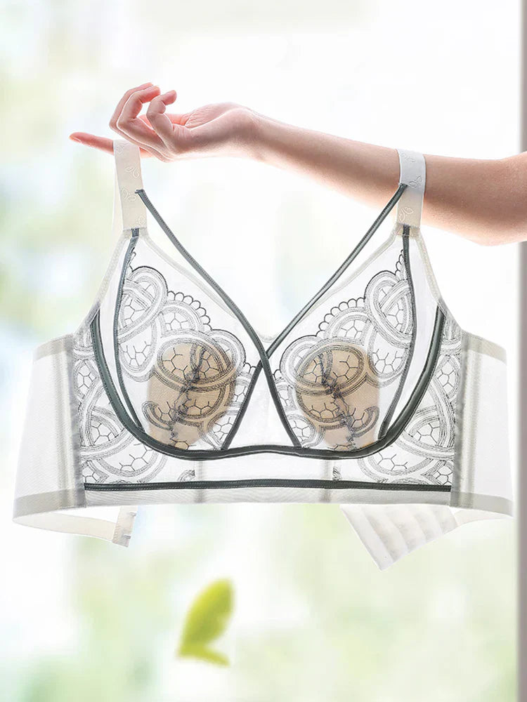Pack Of 3 Summer Thin Wireless Bra with Minimizing Effect