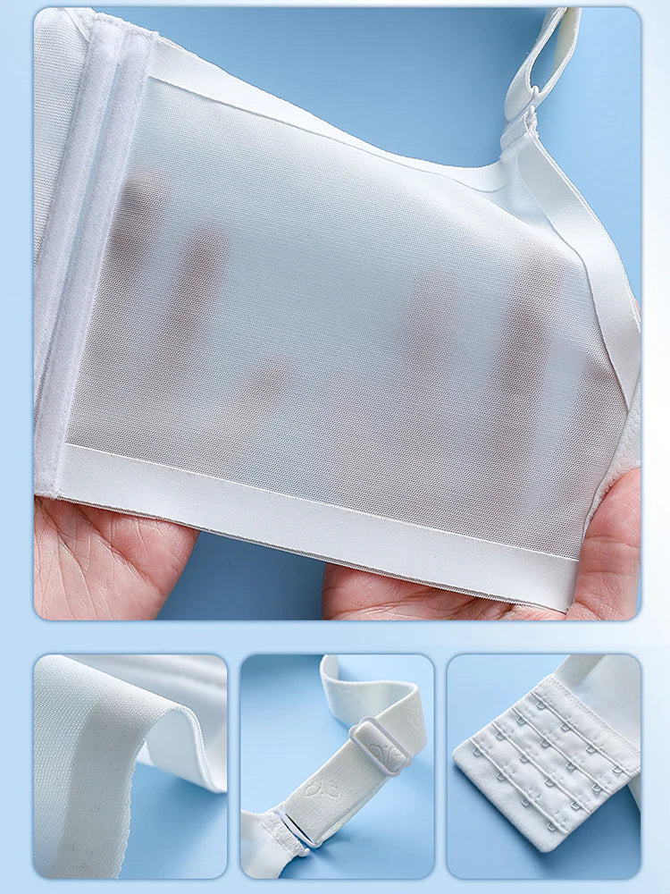 Pack Of 3 Summer Thin Wireless Bra with Minimizing Effect