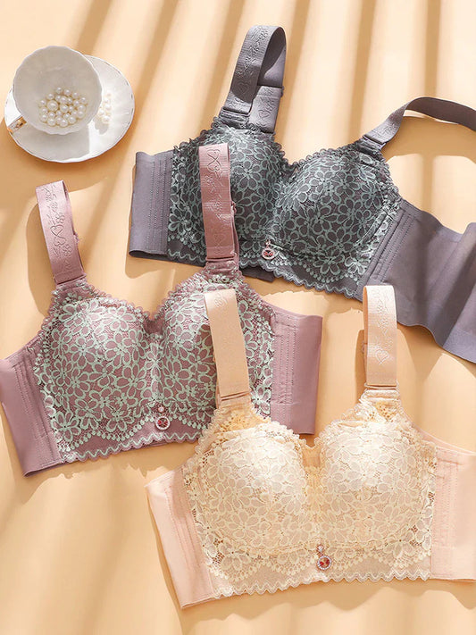 Pack of 3 Side Support Full Coverage Bra