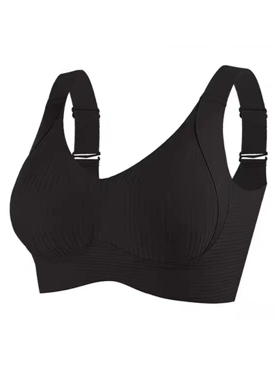 Wireless Ribbed Bras for Women – Pack of 3