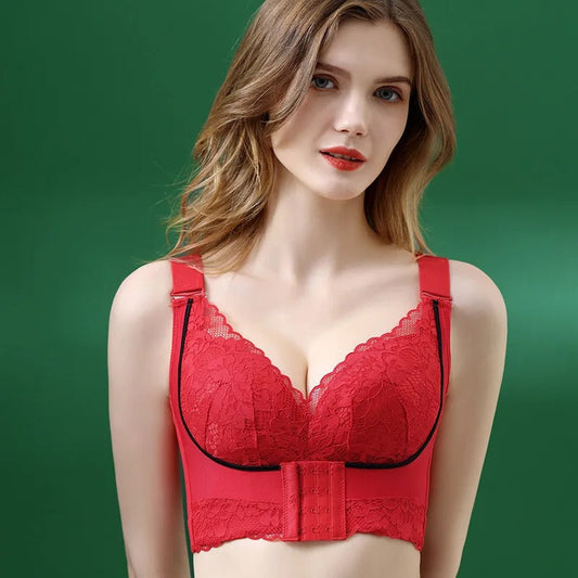 3 Front button back button flab bra