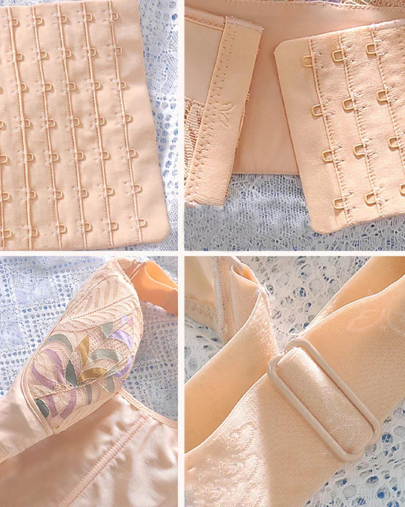 pack of 3 Women Side Support Longline Corset Wire-free Push Up Bra