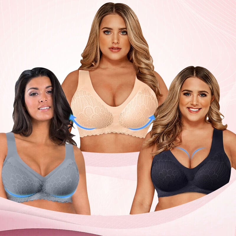 PACK OF 3: Push Up Wireless Bra