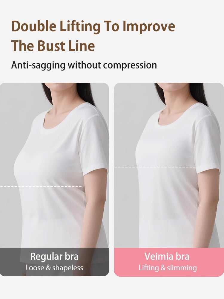 PACK OF 3:  VEIMIA Lifting Minimizer Bra For Big Breasts Anti-sagging, Ultra-thin Cups With Invisible Foundation Color Design