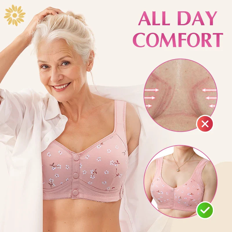 Daisy Comfort Bra – Pack of 3 (Front Button Edition)