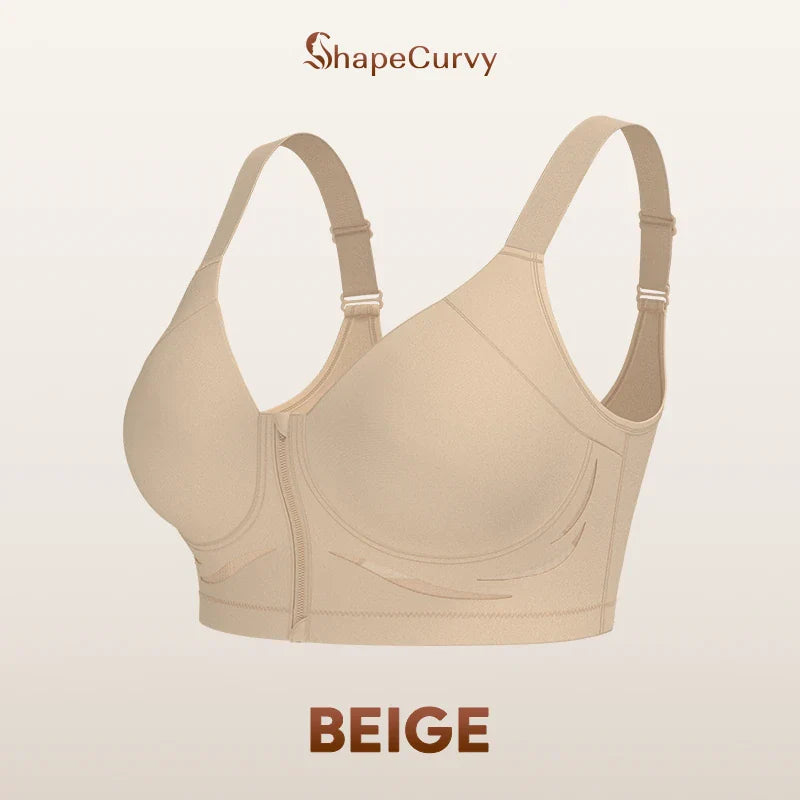 Pack of 3 ShapeCurvy Zip-Front Shaper Bra