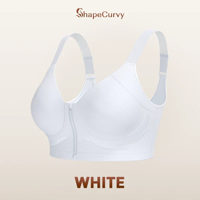 Pack of 3 ShapeCurvy Zip-Front Shaper Bra