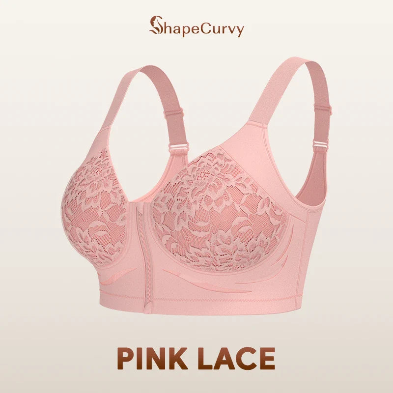 Pack of 3 ShapeCurvy Zip-Front Shaper Bra