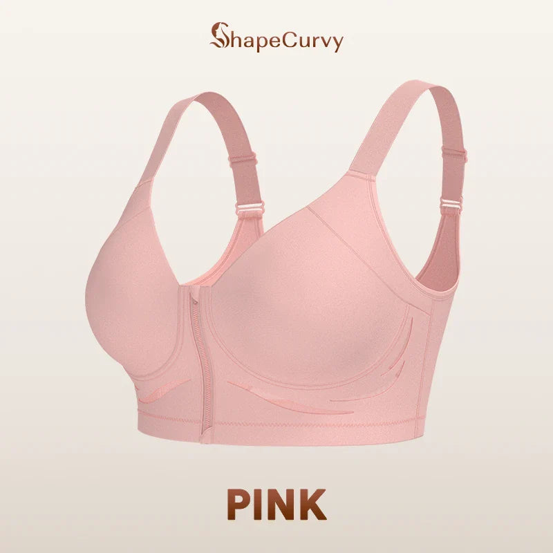 Pack of 3 ShapeCurvy Zip-Front Shaper Bra