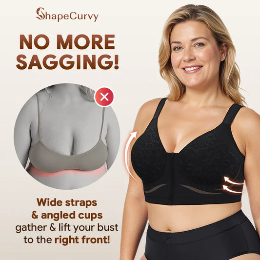Pack of 3 ShapeCurvy Zip-Front Shaper Bra
