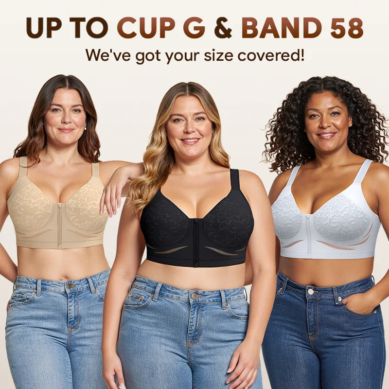 Pack of 3 ShapeCurvy Zip-Front Shaper Bra