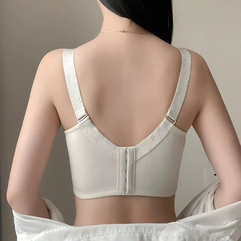 Pack of 3 Women's Big Size Full Coverage Floral Embrodiery Ultra-thin Bra