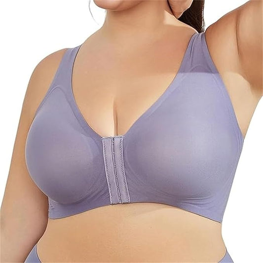 Pack of 3 Seamless Front Buckle Cross Back Shaping Bra