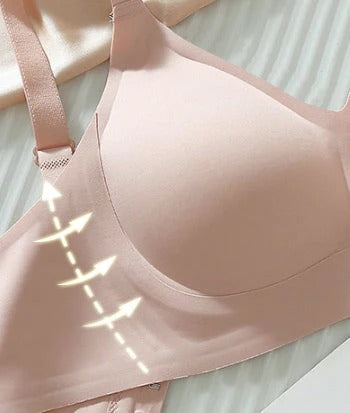 Pack of 3 Seamless Deep V Push-Up Wireless Bra