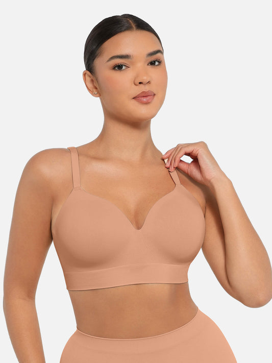 PACK OF 3: Feelingirl Wireless Push-Up Seamless Comfort Full Coverage Bra