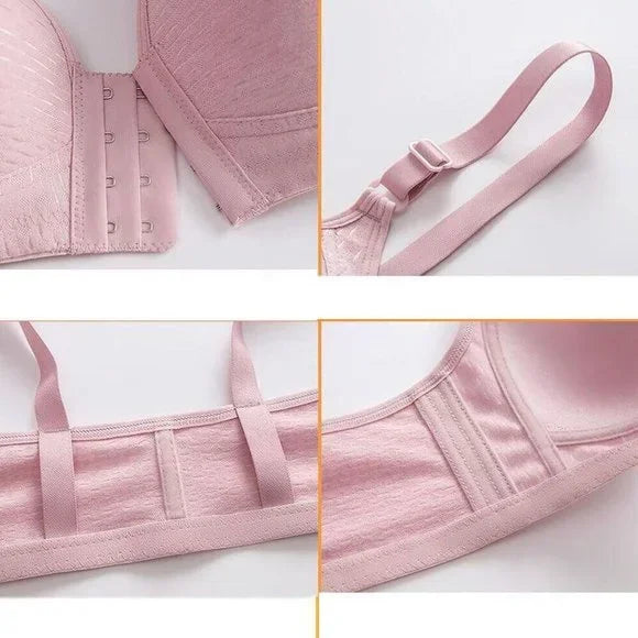 PACK OF 3 High Quality Women Front Closure Wireless Lingerie Push Up Bra